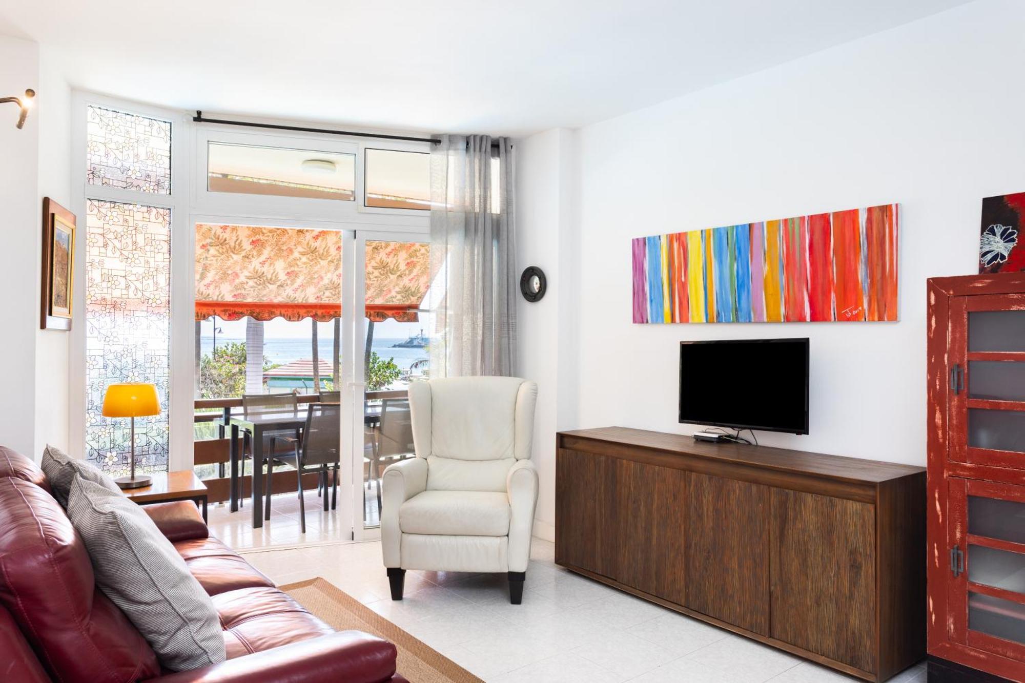 Classbnb - Seafront Apartment At Las Vistas Beach Arona  Luaran gambar
